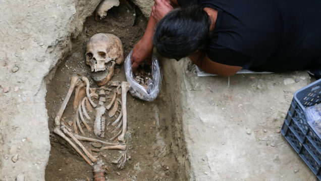 Necrópole cristã medieval descoberta em Lisboa