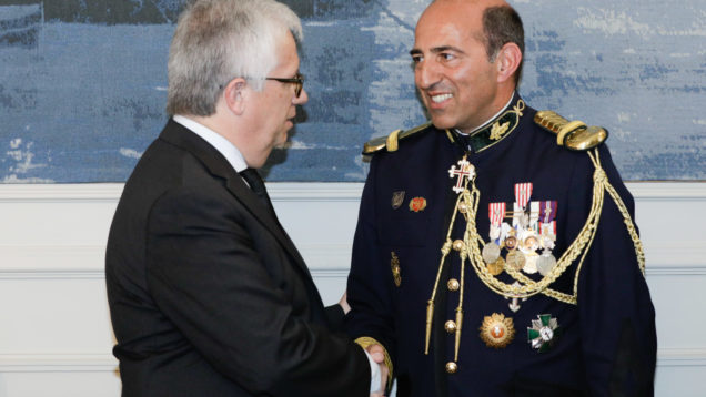 Primeiro-ministro, António Costa, na posse do novo Comandante Geral da GNR Luis Botelho Miguel