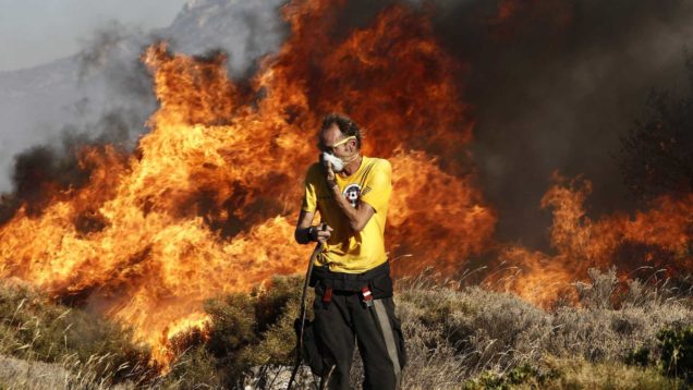 greece fires