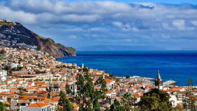 Panoramic view of Funchal, Madeira, Portugal