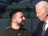 Ukrainian President Zelensky meets with US President Biden