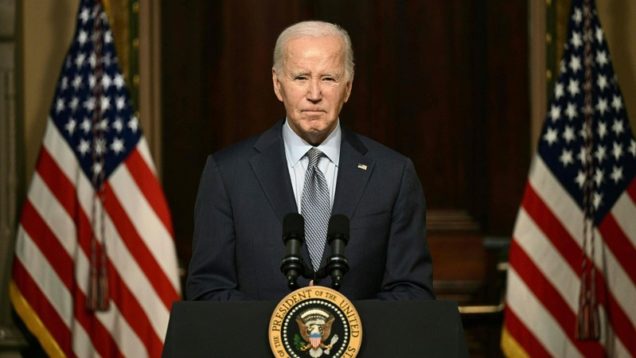TOPSHOT-US-ISRAEL-PALESTINIAN-CONFLICT-BIDEN