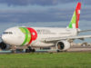 Tap air portugal airbus a330 taxiing at lisbon airport