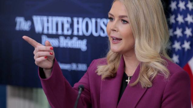 White House Press Secretary Karoline Leavitt Holds First Press Briefing Of Trump’s 2nd Term
